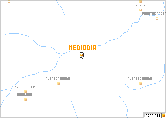 map of Medio Día