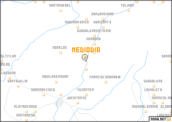 map of Mediodía