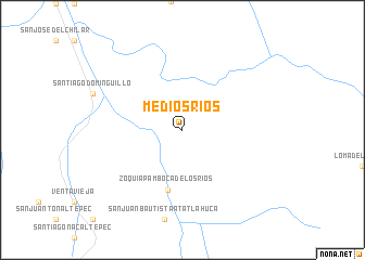 map of Medios Ríos