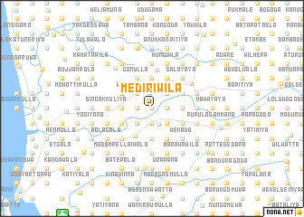 map of Mediriwila