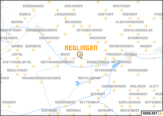 map of Medlingen