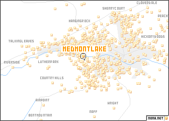 map of Medmont Lake