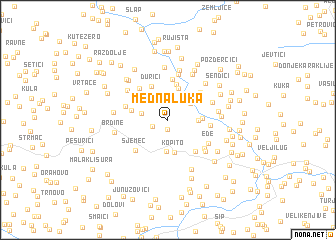 map of Medna Luka