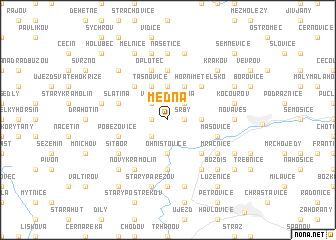 map of Medná