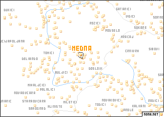 map of Medna