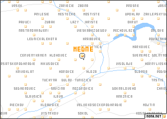 map of Medné