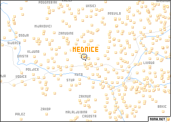 map of Mednice