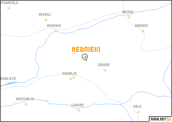 map of Mednieki