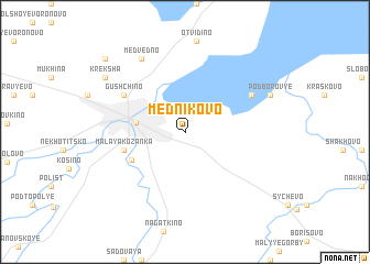 map of Mednikovo