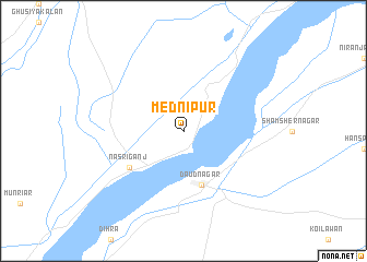 map of Mednipur