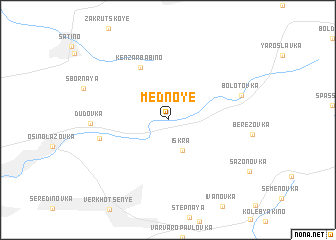 map of Mednoye