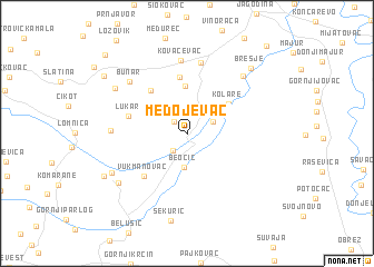 map of Medojevac