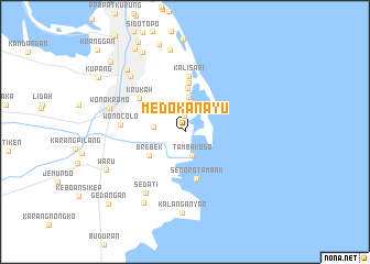 map of Medokanayu