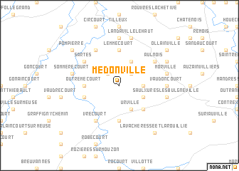 map of Médonville