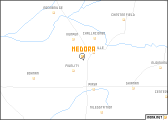 map of Medora