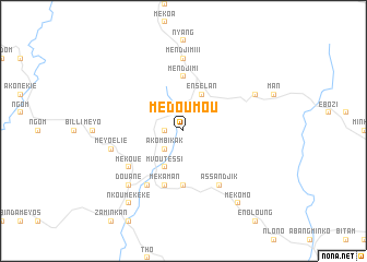 map of Médoumou