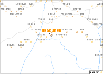 map of Médouneu