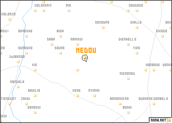 map of Mèdou