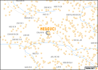 map of Medovci