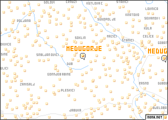 map of Međugorje