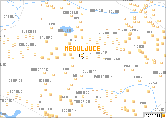 map of Međuljuce