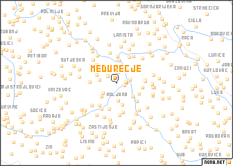 map of Međurečje