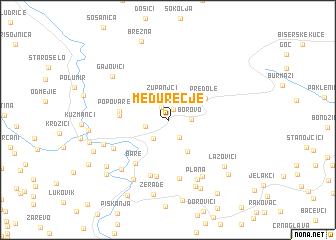 map of Međurečje