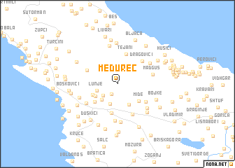 map of Medureč