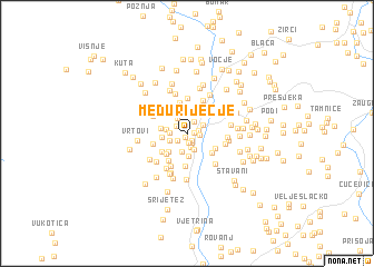map of Međuriječje