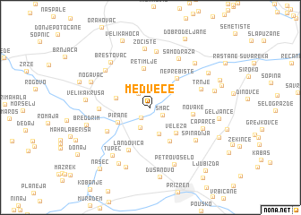 map of Medvece