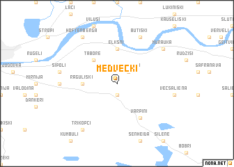 map of Medvecki