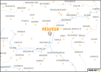 map of Medveđa