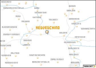 map of Medvedchino