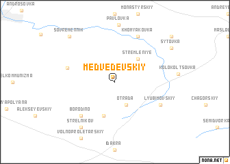 map of Medvedevskiy