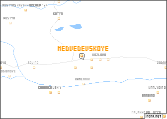 map of Medvedevskoye