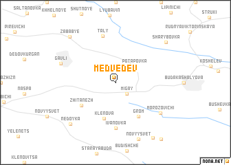 map of Medvedev