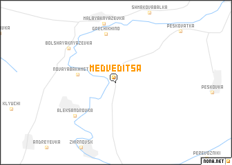 map of Medveditsa