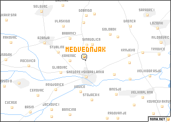 map of Medvednjak
