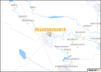 map of Medvedovskaya