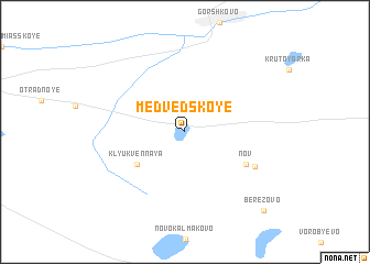 map of Medvedskoye