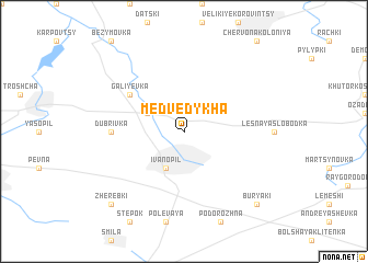 map of Medvedykha