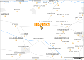 map of Medvënka