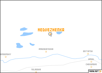 map of Medvezhenka