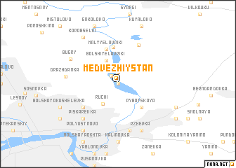 map of Medvezhiy Stan