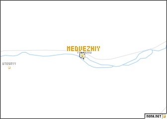 map of Medvezhiy