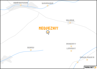 map of Medvezhiy