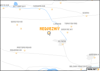 map of Medvezhiy