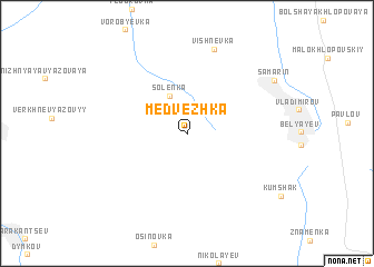 map of Medvezhka