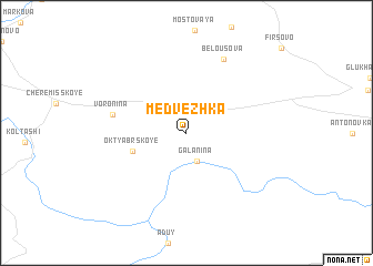 map of Medvezhka