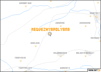 map of Medvezh\